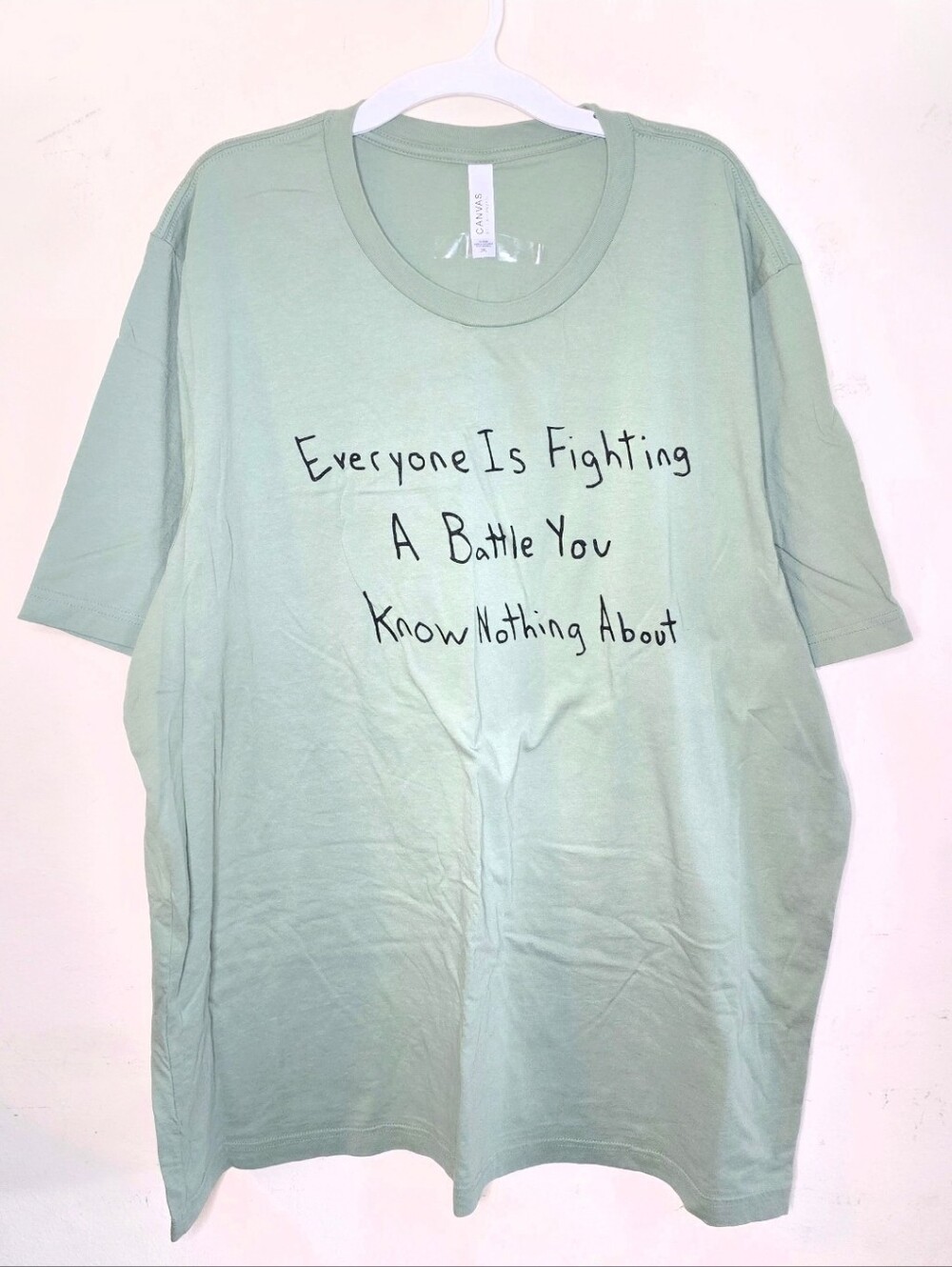 Alex and Andy Graphic Tee Unisex Size 3XL Green Mental Health Quote Cotton